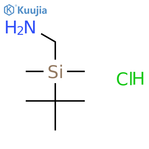 Methanamine, 1-[(1,1-dimethylethyl)dimethylsilyl]-, hydrochloride structure