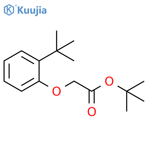 Acetic acid, 2-[2-(1,1-dimethylethyl)phenoxy]-, 1,1-dimethylethyl ester structure