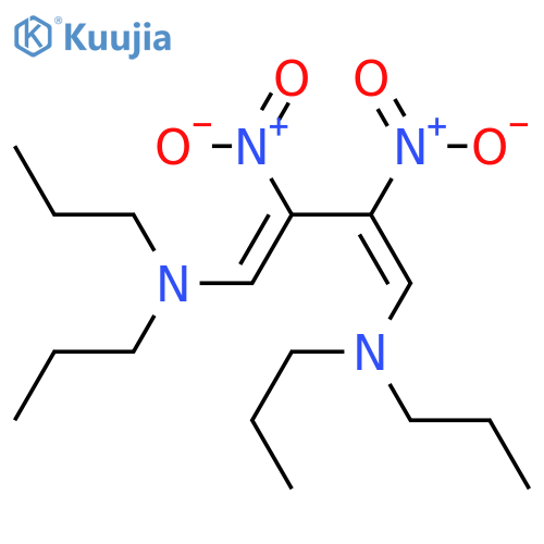 1,3-Butadiene-1,4-diamine, 2,3-dinitro-N,N,N',N'-tetrapropyl-, (E,E)- structure
