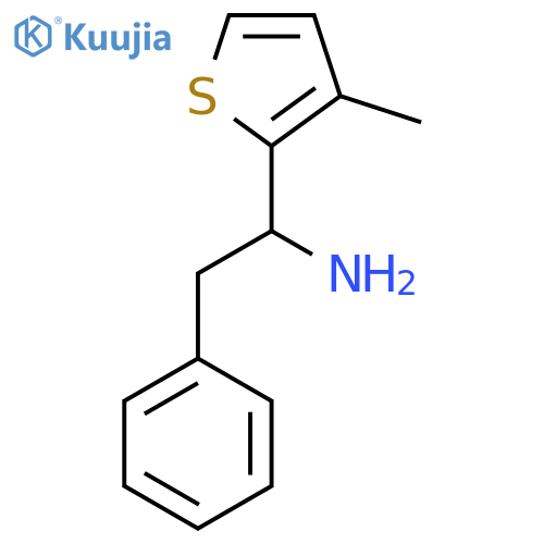 1-(3-Methylthiophen-2-yl)-2-phenylethan-1-amine structure