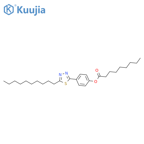 4-(5-Decyl-1,3,4-thiadiazol-2-yl)phenyl nonanoate structure