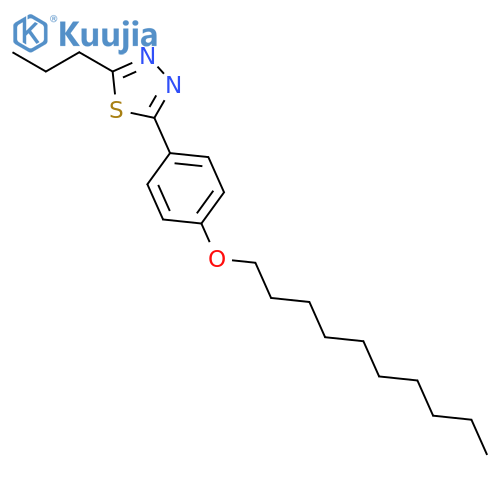 1,3,4-Thiadiazole, 2-[4-(decyloxy)phenyl]-5-propyl- structure