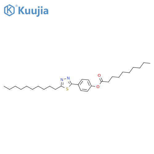 Decanoic acid, 4-(5-decyl-1,3,4-thiadiazol-2-yl)phenyl ester structure