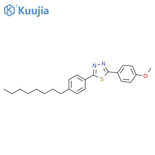 1,3,4-Thiadiazole, 2-(4-methoxyphenyl)-5-(4-octylphenyl)- structure