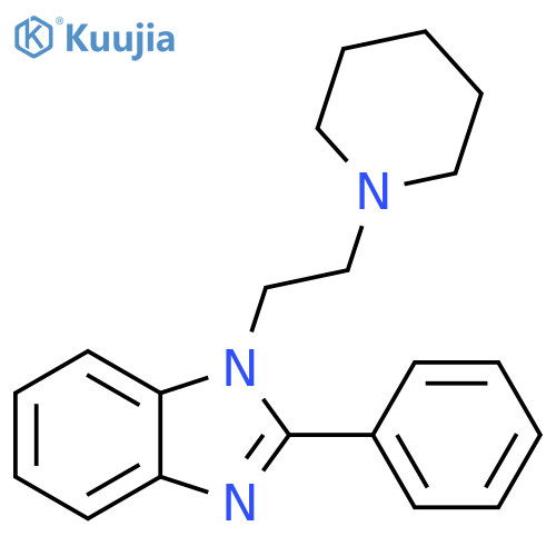 1H-Benzimidazole, 2-phenyl-1-[2-(1-piperidinyl)ethyl]- structure