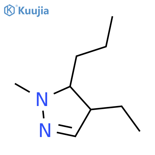 1H-Pyrazole,4-ethyl-4,5-dihydro-1-methyl-5-propyl- structure