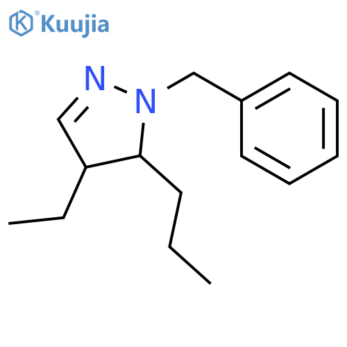 1H-Pyrazole,4-ethyl-4,5-dihydro-1-(phenylmethyl)-5-propyl- structure