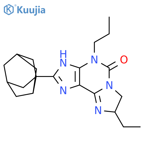 5H-Imidazo[2,1-i]purin-5-one,8-ethyl-2-(hexahydro-2,5-methanopentalen-3a(1H)-yl)-3,4,7,8-tetrahydro-4-propyl-,(8R)- structure