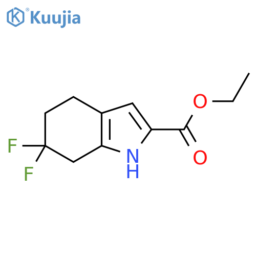 Ethyl 6,6-difluoro-4,5,6,7-tetrahydro-1H-indole-2-carboxylate structure