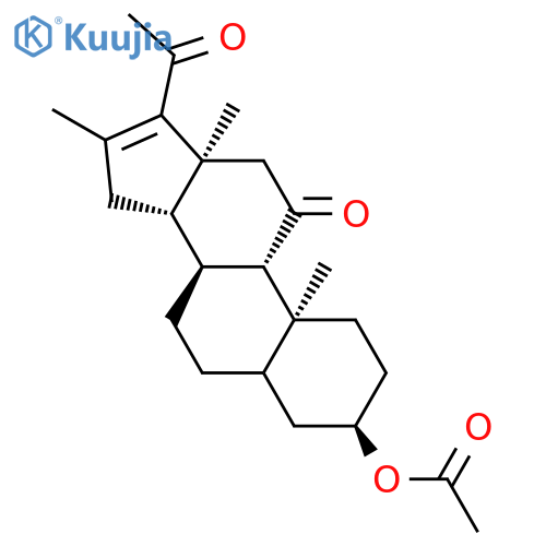Pregn-16-ene-11,20-dione, 3-(acetyloxy)-16-methyl-, (3a)- structure