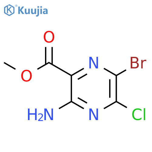 Methyl 3-amino-6-bromo-5-chloropyrazine-2-carboxylate structure