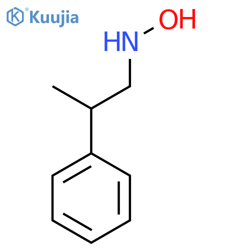 N-(2-phenylpropyl)hydroxylamine structure