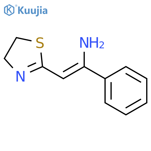 2-(thiazolin-2-yl)-1-phenyl-1-ethenamine structure
