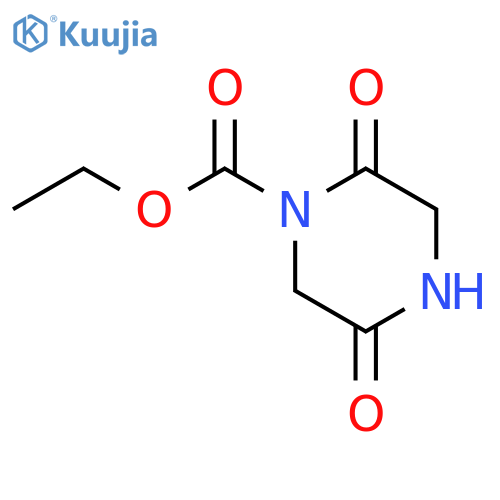 1-Piperazinecarboxylicacid, 2,5-dioxo-, ethyl ester structure