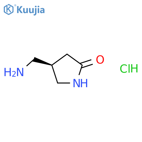 (4R)-4-(aminomethyl)pyrrolidin-2-one hydrochloride structure