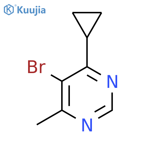 5-Bromo-4-cyclopropyl-6-methylpyrimidine structure