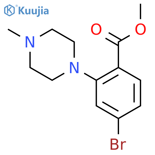 Methyl 4-Bromo-2-(4-methyl-1-piperazinyl)benzoate structure
