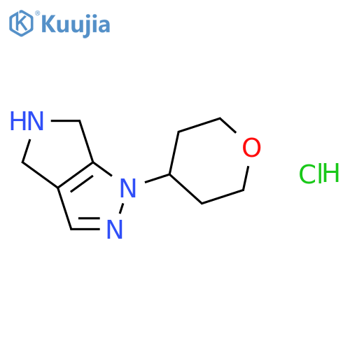 1-(4-Tetrahydropyranyl)-1,4,5,6-Tetrahydropyrrolo3,4-CPyrazole Hydrochloride structure