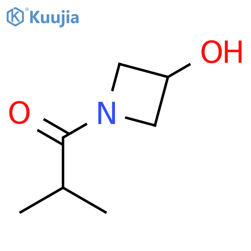 1-(3-hydroxyazetidin-1-yl)-2-methylpropan-1-one structure