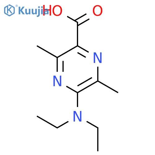 5-(Diethylamino)-3,6-dimethylpyrazine-2-carboxylic Acid structure