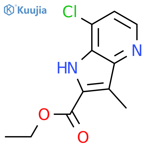 Ethyl 7-chloro-3-methyl-1H-pyrrolo[3,2-b]pyridine-2-carboxylate structure