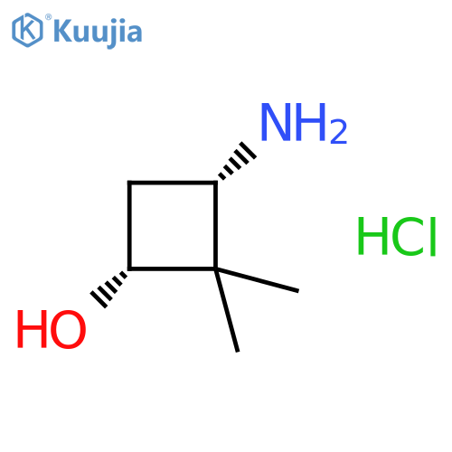 cis-3-amino-2,2-dimethylcyclobutanol hydrochloride structure