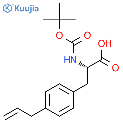 L-Phenylalanine, N-[(1,1-dimethylethoxy)carbonyl]-4-(2-propenyl)- structure