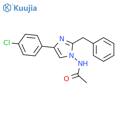 Acetamide, N-[4-(4-chlorophenyl)-2-(phenylmethyl)-1H-imidazol-1-yl]- structure