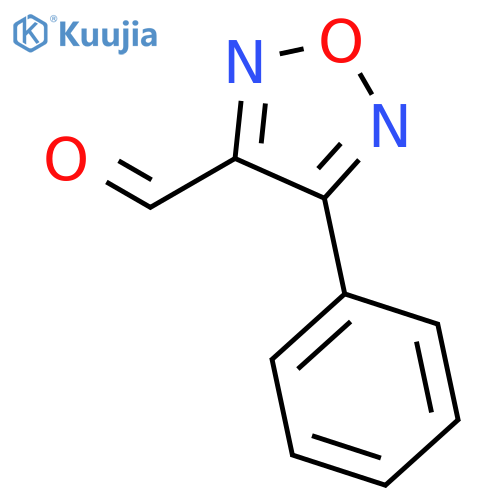 1,2,5-Oxadiazole-3-carboxaldehyde, 4-phenyl- structure