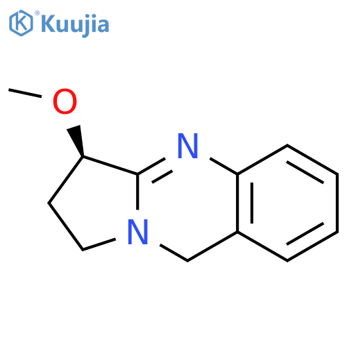 Pyrrolo[2,1-b]quinazoline, 1,2,3,9-tetrahydro-3-methoxy-, (R)- structure