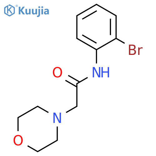 4-Morpholineacetamide, N-(2-bromophenyl)- structure