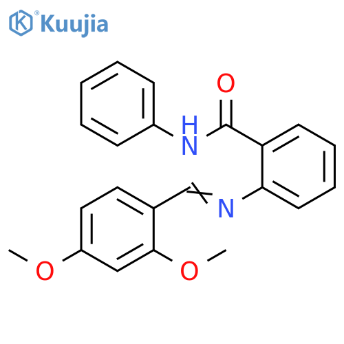 Benzamide, 2-[[(2,4-dimethoxyphenyl)methylene]amino]-N-phenyl- structure