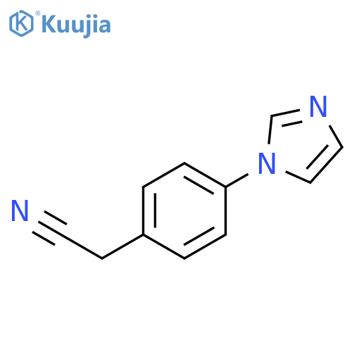 2-4-(1H-imidazol-1-yl)phenylacetonitrile structure