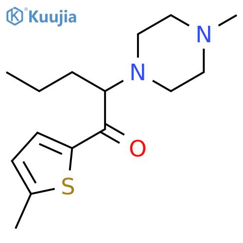 1-Pentanone, 2-(4-methyl-1-piperazinyl)-1-(5-methyl-2-thienyl)- structure