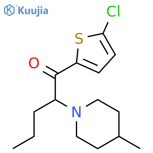 1-Pentanone, 1-(5-chloro-2-thienyl)-2-(4-methyl-1-piperidinyl)- structure
