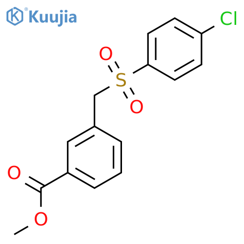 Methyl 3-[(4-chlorophenyl)sulfonylmethyl]benzoate structure