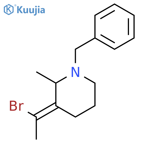 Piperidine, 3-(1-bromoethylidene)-2-methyl-1-(phenylmethyl)-, (E)- structure