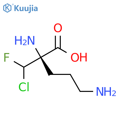 D-Ornithine, 2-(chlorofluoromethyl)-, (R)- structure