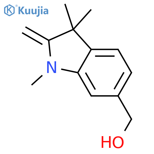 1H-Indole-6-methanol,2,3-dihydro-1,3,3-trimethyl-2-methylene- structure