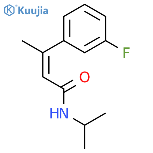 2-Butenamide, 3-(3-fluorophenyl)-N-(1-methylethyl)-, (E)- structure