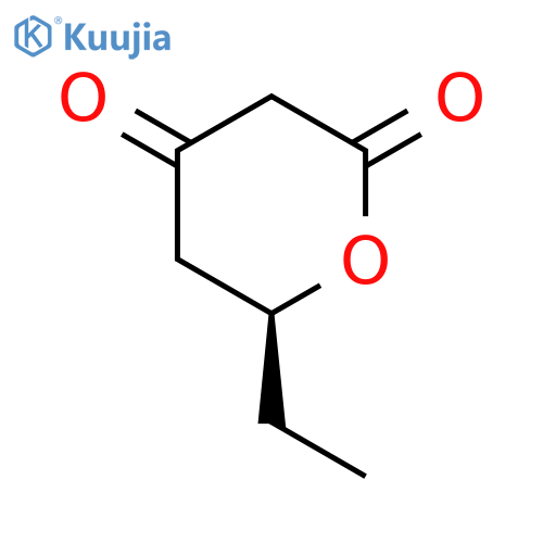 2H-Pyran-2,4(3H)-dione, 6-ethyldihydro-, (S)- structure