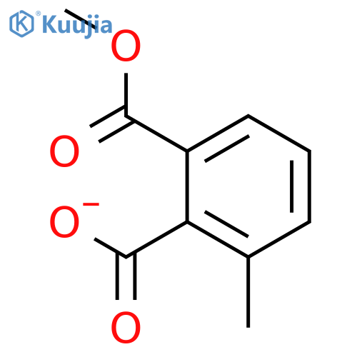 1,2-Benzenedicarboxylic acid, 3-methyl-, 1-methyl ester structure