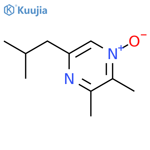 Pyrazine,2,3-dimethyl-5-(2-methylpropyl)-, 1-oxide structure