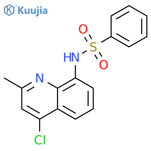 N-(4-Chloro-2-methylquinolin-8-yl)benzenesulfonamide structure