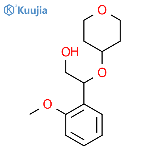 2-(2-Methoxyphenyl)-2-((tetrahydro-2H-pyran-4-yl)oxy)ethan-1-ol structure