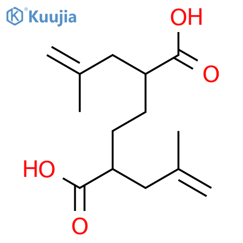 2,5-Bis(2-methylprop-2-en-1-yl)hexanedioic acid structure