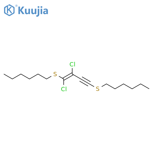 Hexane, 1,1'-[(1,2-dichloro-1-buten-3-yne-1,4-diyl)bis(thio)]bis- structure