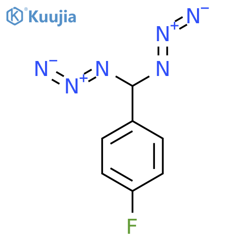 Benzene, 1-(diazidomethyl)-4-fluoro- structure