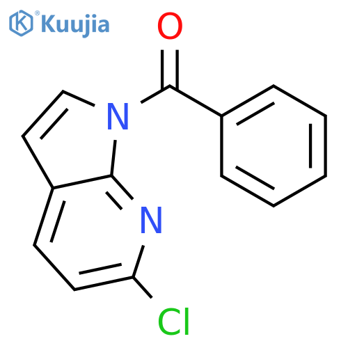 (6-Chloro-1H-pyrrolo[2,3-b]pyridin-1-yl)(phenyl)methanone structure