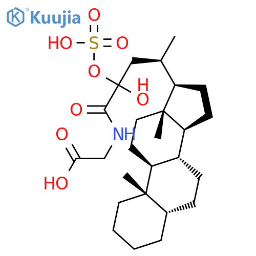Glycine, N-[(5b)-hydroxy-24-oxo(sulfooxy)cholan-24-yl]- structure